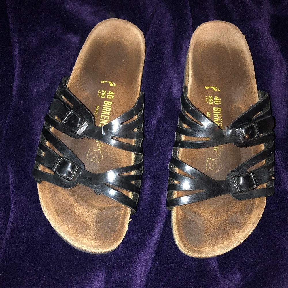Black Patent Birkenstocks
